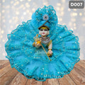 Fancy Sky blue Laddu Gopal Dress with Matching Pagdi | D007
