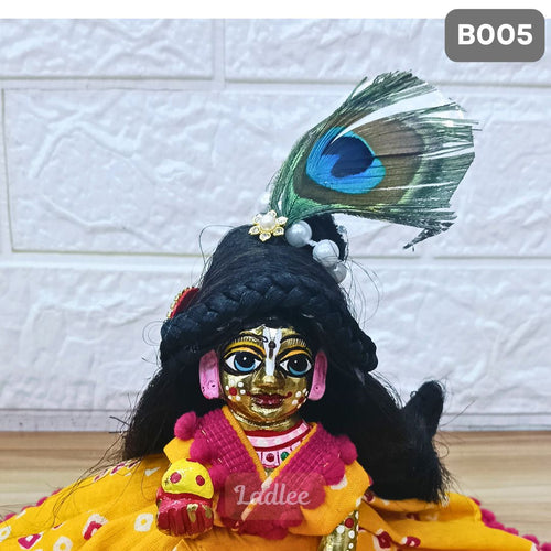 Decorative Laddu Gopal Open Hair| Size- 6 Number | B005