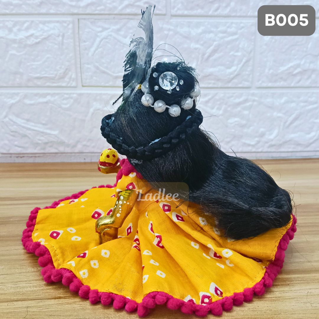 Decorative Laddu Gopal Open Hair| Size- 6 Number | B005