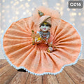Laddu Gopal Peech chicken pure Cotton Poshak with Pagdi | C016