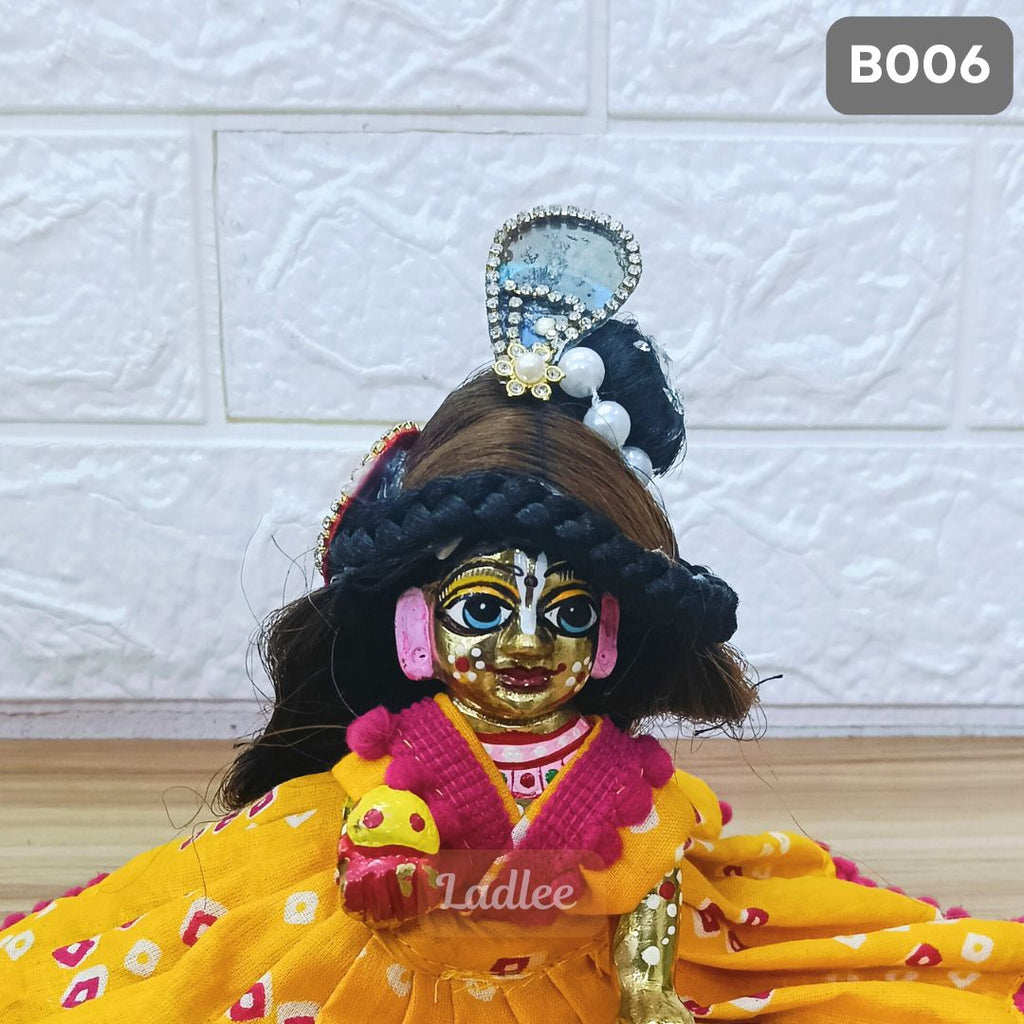 Decorative Laddu Gopal Open Hair| Size- 6 Number | B006