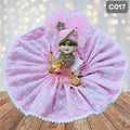 Laddu Gopal Pink chicken pure Cotton Poshak with Pagdi | C017