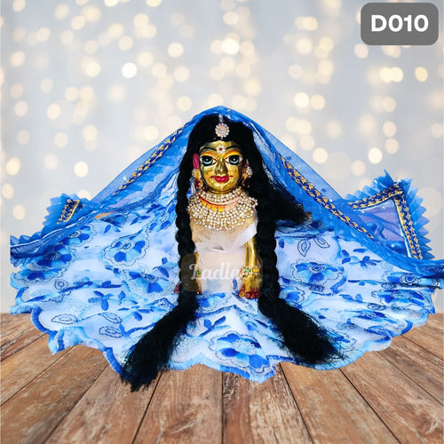 Fancy Blue Laddu Gopal Dress with Matching Pagdi | D010