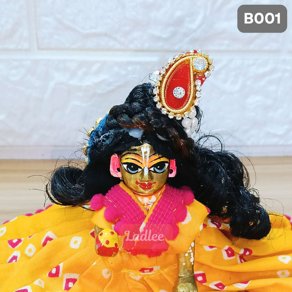 Decorative Laddu Gopal Open Hair |Size- 2, 3 | B001