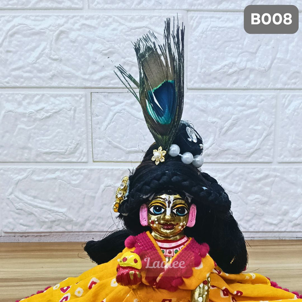 Decorative Laddu Gopal Open Hair| Size- 6 Number | B008