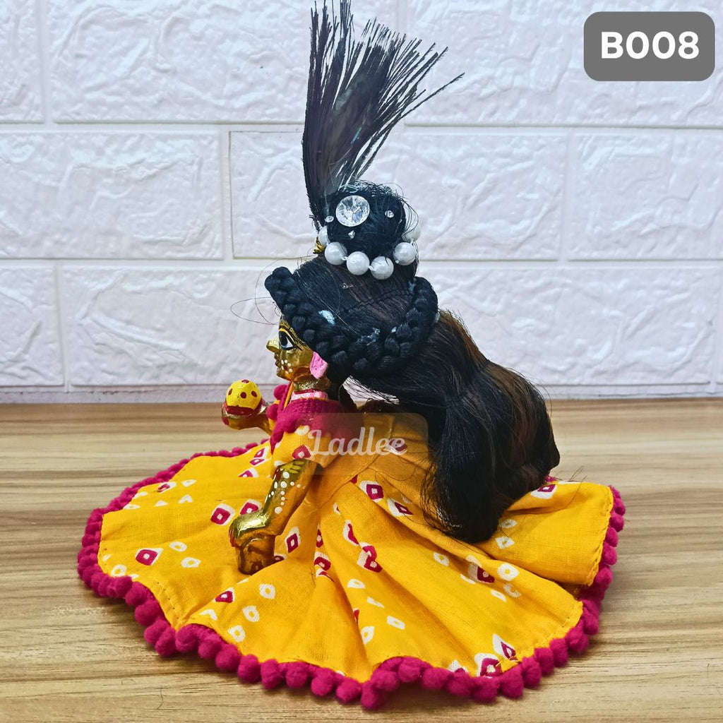 Decorative Laddu Gopal Open Hair| Size- 6 Number | B008