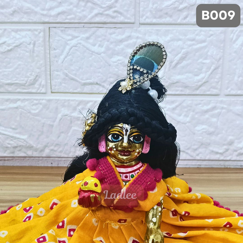 Decorative Laddu Gopal Open Hair| Size- 6 Number | B009
