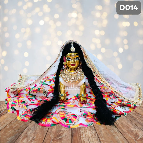 Fancy Multicolour Laddu Gopal Dress with Matching Pagdi | D014