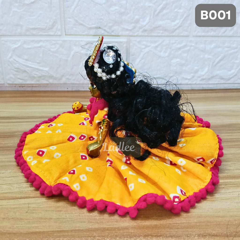 Decorative Laddu Gopal Open Hair |Size- 2, 3 | B001
