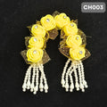 Yellow Floral Radha Rani ji Chandrika | CH003
