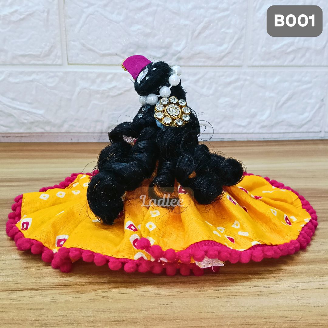 Decorative Laddu Gopal Open Hair |Size- 2, 3 | B001