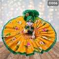 Laddu Gopal Yellow Cotton Poshak with Pagdi | Handmade Thakur Ji Dress | C006