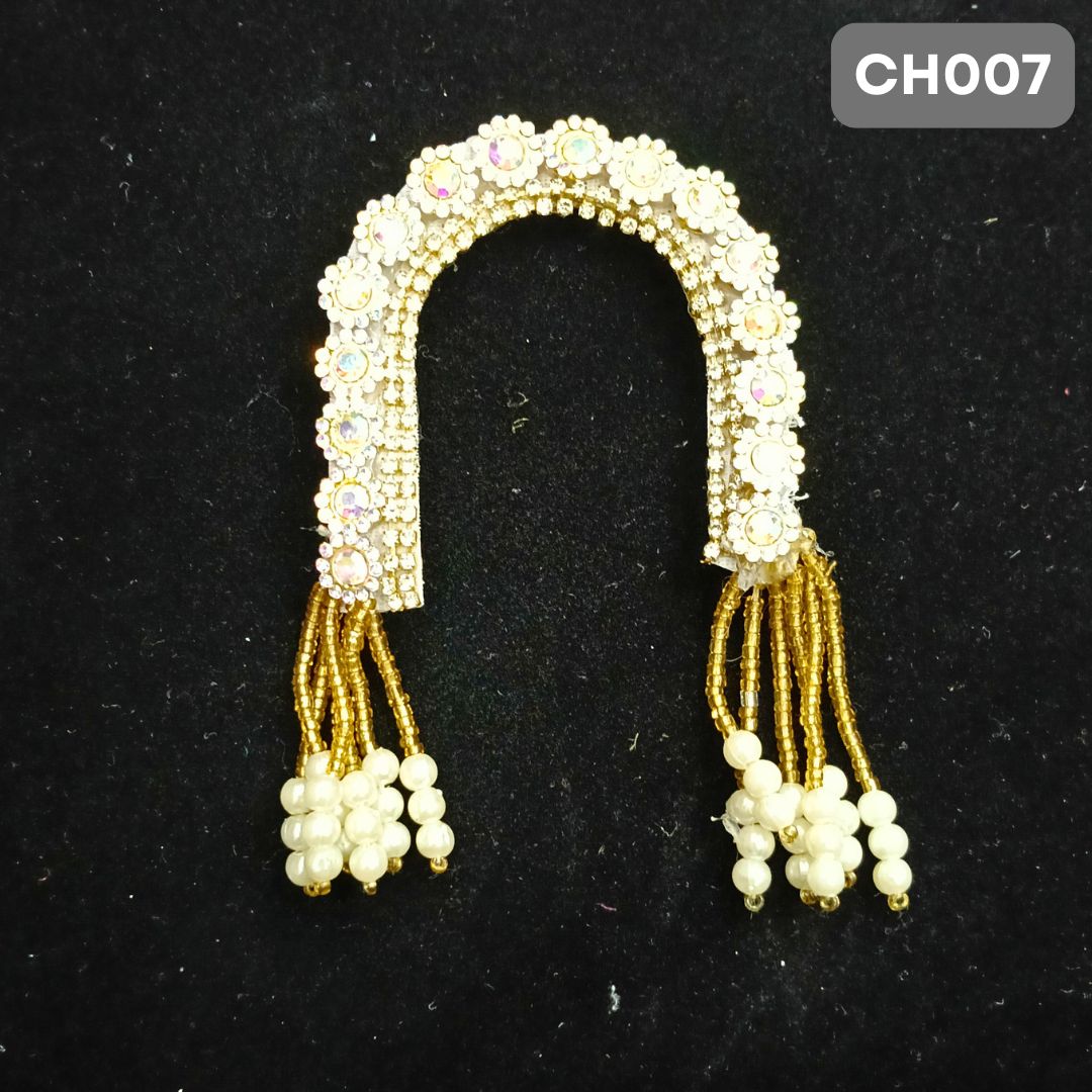 Designer Radha Rani Chandrika with Golden Stones & Pearls