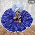Laddu Gopal Blue Cotton Poshak with Pagdi | Handmade Thakur Ji Dress | C008