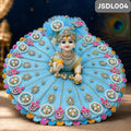 Sky Blue Heavy Poshak for Laddu Gopal | JSDL004