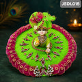 Parrot Green  Poshak for Laddu Gopal With Matching Pagdi | JSDL018
