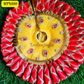 Yellow and Red Laddu Gopal Dress with Matching Pagdi | RTN010