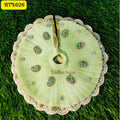 Pista Green Stone Work Floral Poshak for Laddu Gopal | RTN026