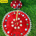 Traditional Wine Laddu Gopal Dress with Mirror and Matching Pagdi | RTN030