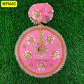Charming Pink Laddu Gopal Dress with Floral Crown | RTN105