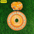 Vibrant Orange Laddu Gopal Dress with Floral Details | RTN110