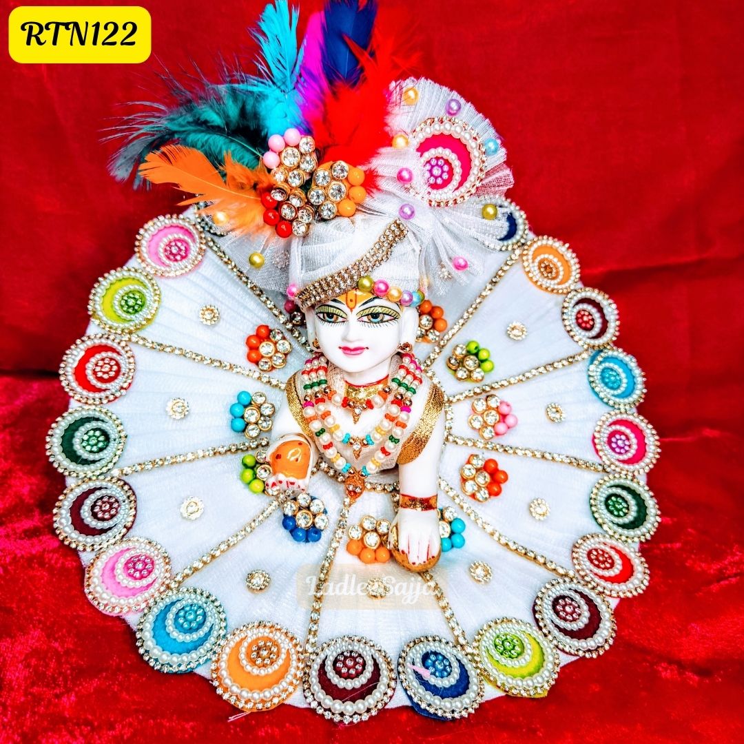 Vibrant Multicolor  Laddu Gopal Poshak  | RTN122