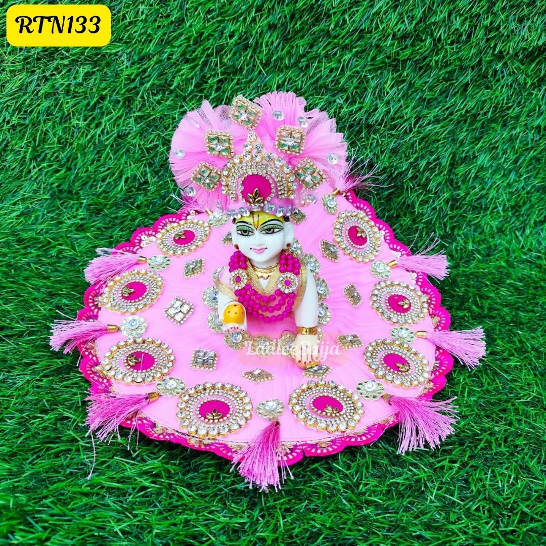 Pink Laddu Gopal Poshak – Classic Festive Look | RTN133