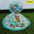 Sea Green Stone Work Pearl Work Zari Poshak for Laddu Gopal | RTN175
