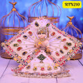 Kite design white  Laddu Gopal Outfit with matching Pagdi | RTN210
